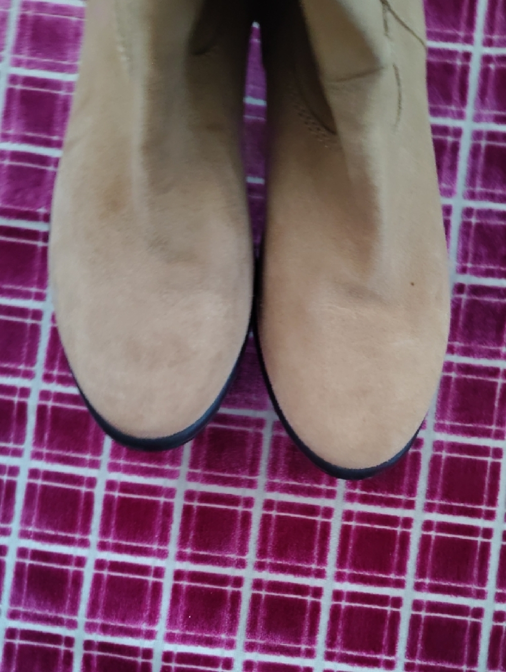 Vince Camuto Tan Suede Ankle Boots - Picture 4 of 8